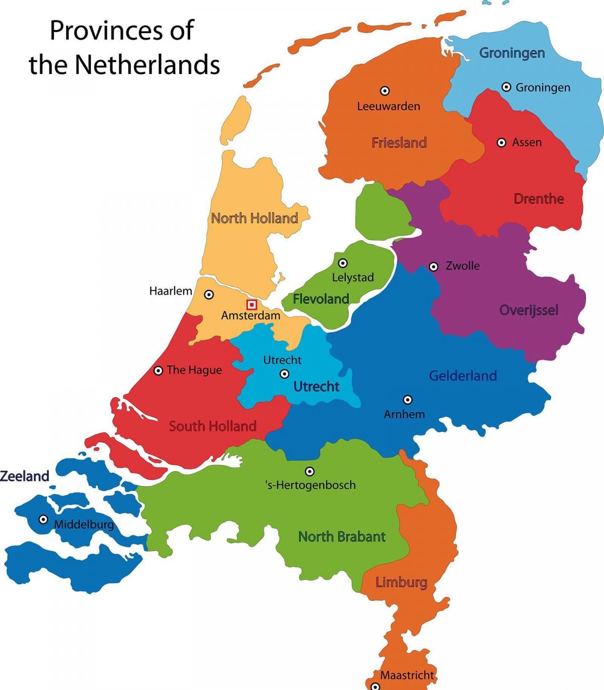 Carte du drapeau néerlandais