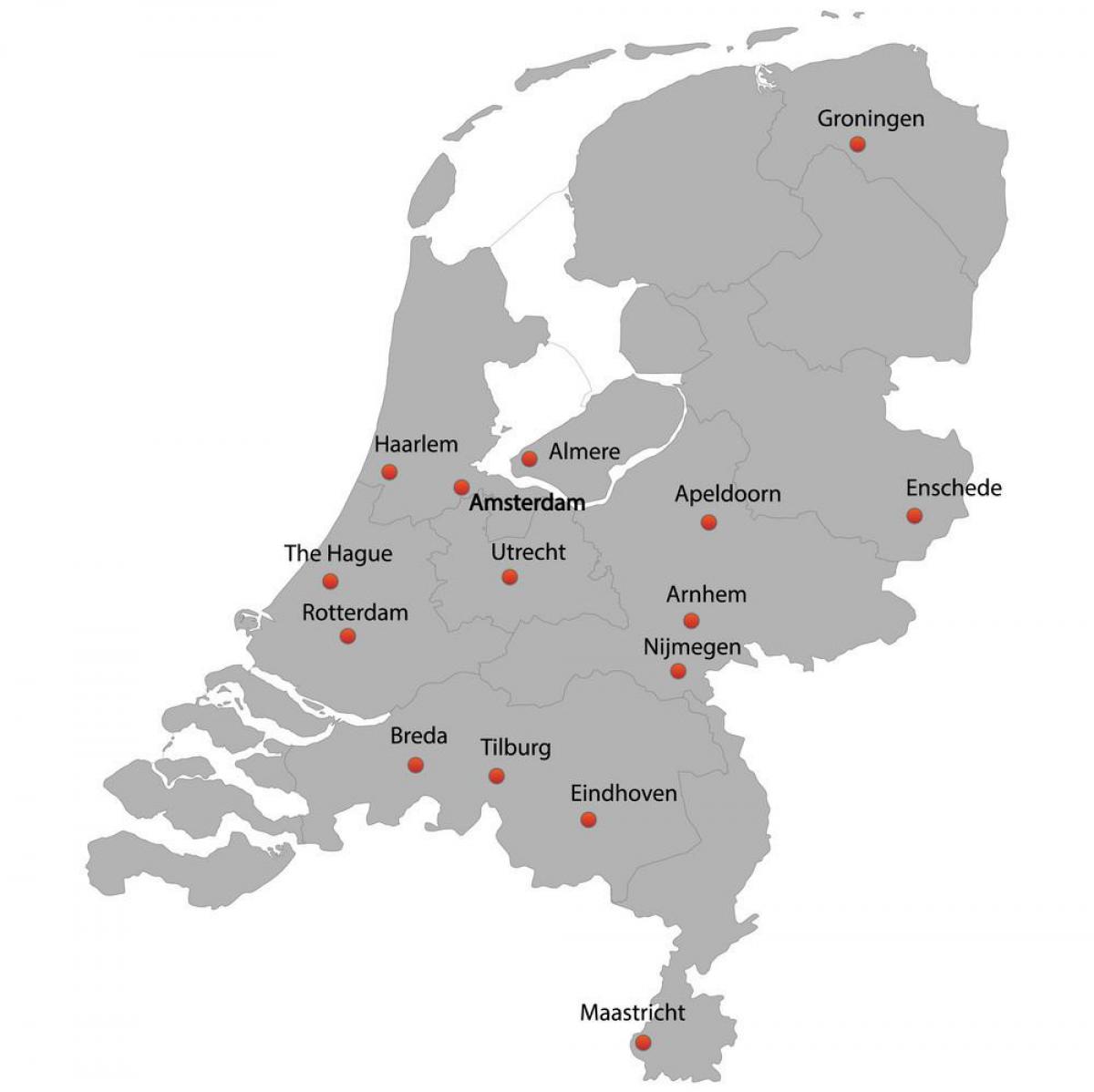 Plan de ville des Pays-Bas